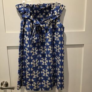 Anthropologie Porridge Skirt Lanai Midi Small Boho Summer Beach Coastal Batik